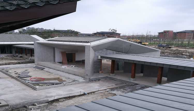 拓佳YX25-430鈦鋅板下沙某大學小區(qū)工程欣賞